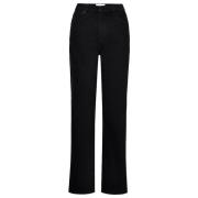 Hoge Straight Blacklight Jeans Abrand Jeans , Black , Dames