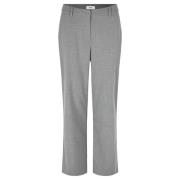 Grijze High Waisted Basic Broek Envii , Gray , Dames