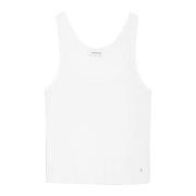 Off White Tank Top Brine Model Anine Bing , White , Dames