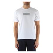 Katoenen Logo Print T-shirt Calvin Klein , White , Heren