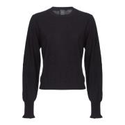 Love Birds Cashmere Trui Pinko , Black , Dames