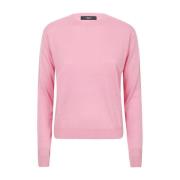 Klassieke Wol Kasjmier Trui Max Mara Weekend , Pink , Heren