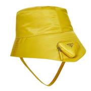 Pre-owned Fabric hats Prada Vintage , Yellow , Dames
