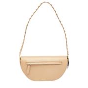 Pre-owned Leather shoulder-bags Burberry Vintage , Beige , Dames