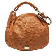Pre-owned Leather handbags Jimmy Choo Pre-owned , Orange , Dames