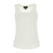 Katoenen Tank Top A.p.c. , White , Dames