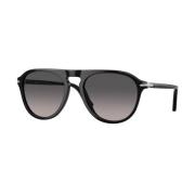 Stijlvolle zonnebril met gepolariseerde lenzen Persol , Black , Unisex