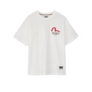 Korte Mouw T-shirts en Polos Evisu , Beige , Heren