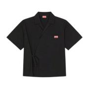 Zwarte Hawaiian Kimono Shirt Kenzo , Black , Heren