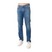Vintage Slim Fit Jeans Blauw Roy Roger's , Blue , Heren