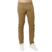 Gabardine Broek Effen Lichtbruin Roy Roger's , Brown , Heren