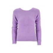 Wolmix Crew Neck Sweater Kaos , Purple , Dames