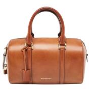 Pre-owned Leather travel-bags Burberry Vintage , Brown , Dames