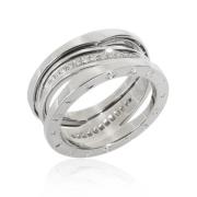 Pre-owned White Gold rings Bvlgari Vintage , Gray , Dames