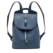 Pre-owned Leather backpacks Burberry Vintage , Blue , Heren