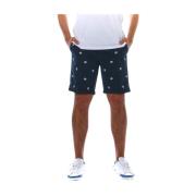 Geborduurde Paisley Bermuda Shorts Sun68 , Blue , Heren