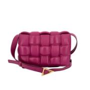 Pre-owned Leather handbags Bottega Veneta Vintage , Purple , Dames