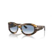 Stijlvolle Zonnebril met Uniek Ontwerp Persol , Brown , Unisex