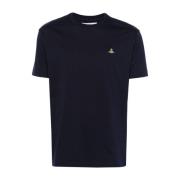 Blauw Jersey T-shirt met Orb Logo Vivienne Westwood , Blue , Dames