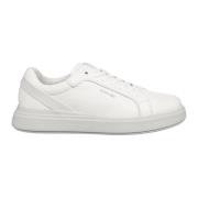 Eenvoudige Vetersneakers Calvin Klein , White , Heren