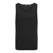 Klassieke Tanktop Only & Sons , Black , Heren