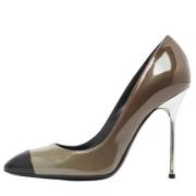 Pre-owned Leather heels Sergio Rossi Pre-owned , Gray , Dames