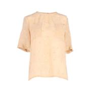 Pre-owned Silk tops Marc Jacobs Pre-owned , Orange , Dames