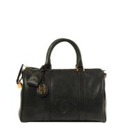 Pre-owned Leather chanel-bags Chanel Vintage , Black , Dames