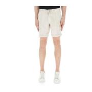 Crème Linnen Casual Shorts 40Weft , Beige , Heren