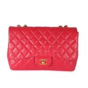 Pre-owned Leather chanel-bags Chanel Vintage , Pink , Dames