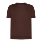 Bruine Mouwloze T-shirts en Polos Tagliatore , Brown , Heren