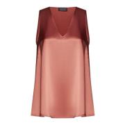 Elegante Top met Uniek Design Gianluca Capannolo , Red , Dames