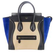 Pre-owned Leather totes Celine Vintage , Blue , Dames