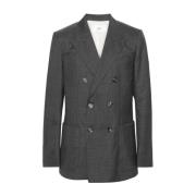 Dubbel Breasted Blazer Ami Paris , Gray , Heren