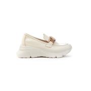 Spaanse Mocassin Hawaii Leer Hispanitas , Beige , Dames