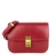 Pre-owned Leather celine-bags Celine Vintage , Red , Dames