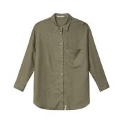 Militaire Stijl Groene Shirt Hinnominate , Green , Dames