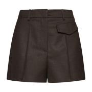 Bruine Shorts met Riemlussen Blanca Vita , Brown , Dames