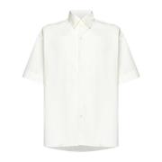 Witte Poplin Overhemd met Puntkraag Studio Nicholson , White , Heren