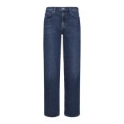 Klassieke High-Waist Denim Jeans Agolde , Blue , Dames