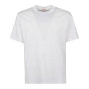 Iconisch Jersey T-shirt Regular Fit Valentino Garavani , White , Heren