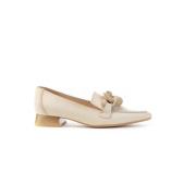 Soho Mocassin met Stoffen Accessoire Hispanitas , Beige , Dames