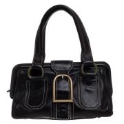 Pre-owned Leather celine-bags Celine Vintage , Black , Dames