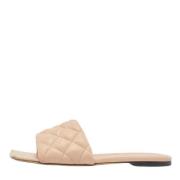 Pre-owned Leather flats Bottega Veneta Vintage , Beige , Dames