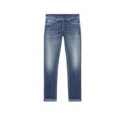 Klassieke Blauwe Denim Jeans Dondup , Blue , Heren