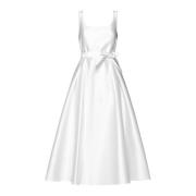 Elegante Lint Jurken Blanca Vita , White , Dames