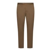 Bruine Slim-Fit Cropped Chino's PT Torino , Brown , Heren