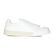 Bumper Leren Sneakers Marni , White , Dames