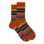 Italiaanse korte sokken Multicolor Strepen Gallo , Multicolor , Dames