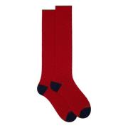 Rode gestippelde katoenen sokken Gallo , Multicolor , Heren